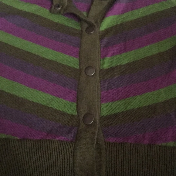 Tulle Multicolored Button Cardigan Size M - Picture 4 of 4